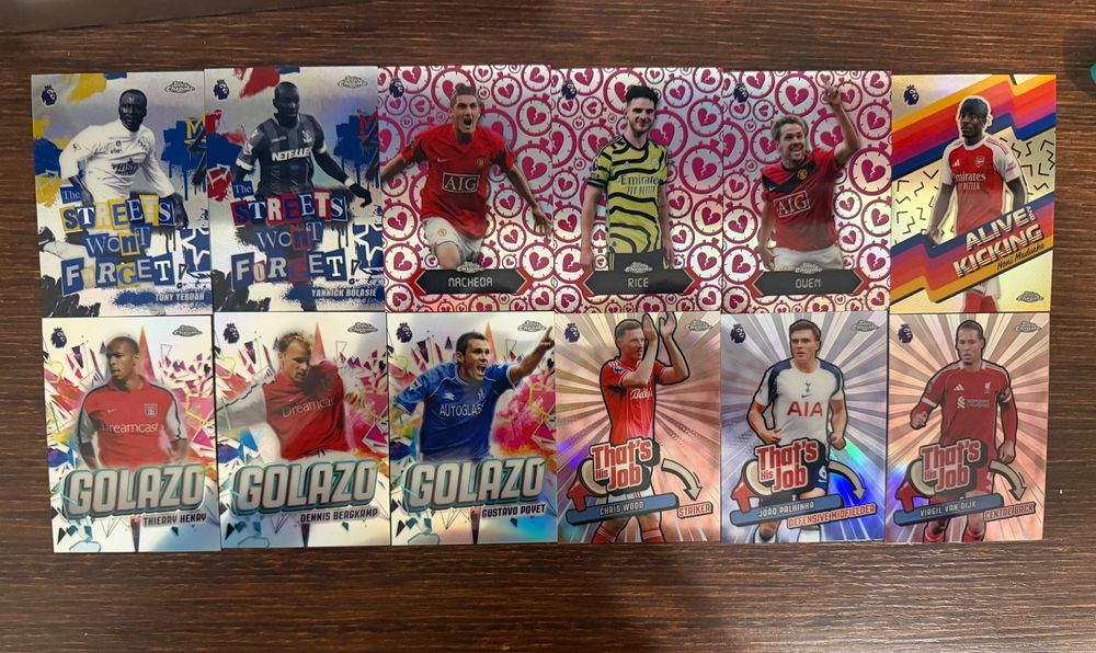 Topps Chrome Premier League 2026 – zestaw kart 100+ Refractor Insert RC