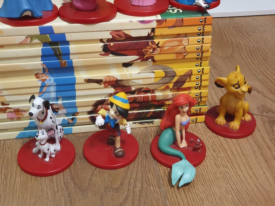Bajki Disney audio deagostiny 18 książek z figurkami, głośniki gratis