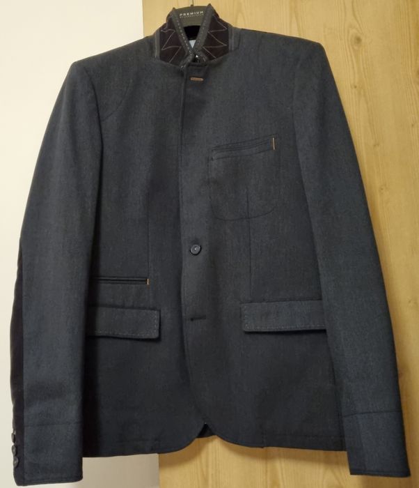 Marynarka męska Zara, grafitowa, slim fit r.54