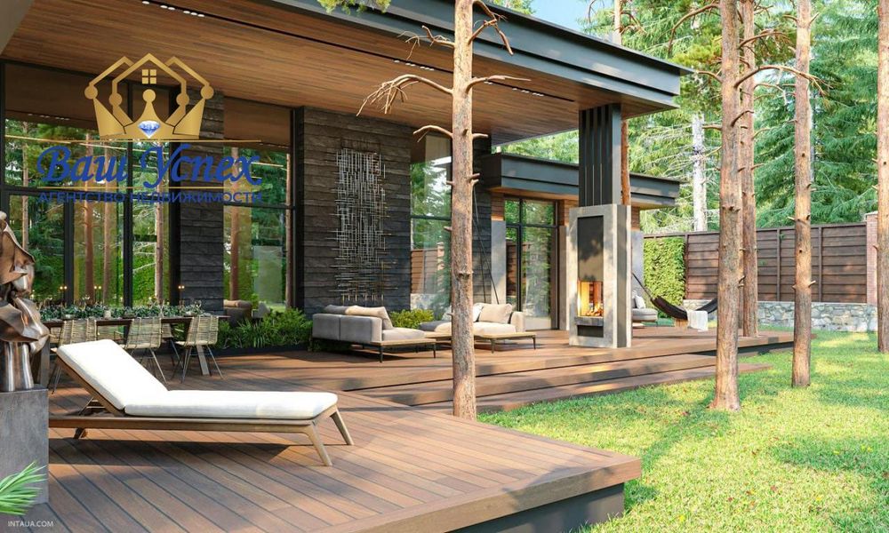 Продажа современного дома в лесу в городке.село Козин.