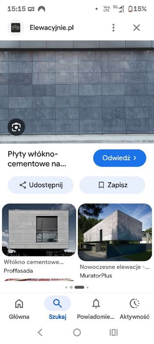Płyty włókno cementowe na elewację 27 m2