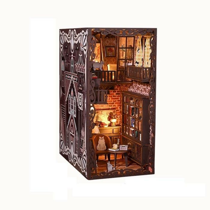 Puzzle 3D Kocia biblioteczka pudełko,
