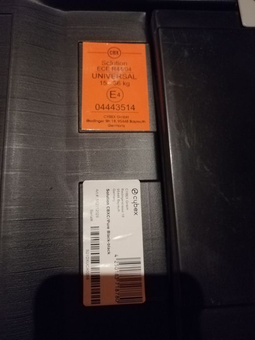 Fotelik Cybex Solution CBXC/Pure Black - uniwersal 15-36 kg