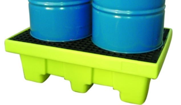 Tina / Bacia de Retenção de óleos p/ 2 bidões em polietileno 220 litr