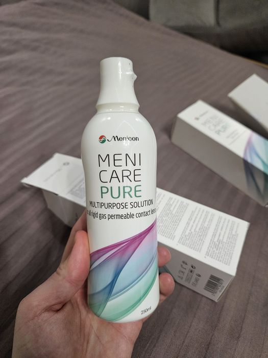 Рідина для склеральних лінз, Menicon MeniCare Pure, 250 мл, ціна за 1 флакон