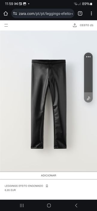 Leggings Zara menina