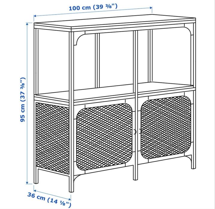 Regał IKEA Fjällbo loftowy