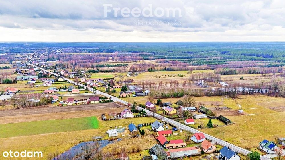 Nowy, parterowy dom + poddasze-na działce 1000 m2