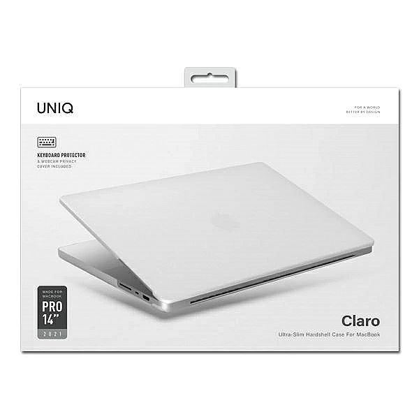 Etui Uniq Claro na MacBook Pro 14'' (2021) - przezroczysty