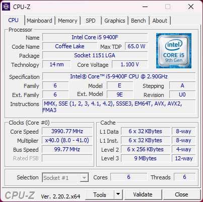 Komputer gamingowy | i5 9400F | RX 6600 | 16GB RAM DDR4 | 500GB SSD