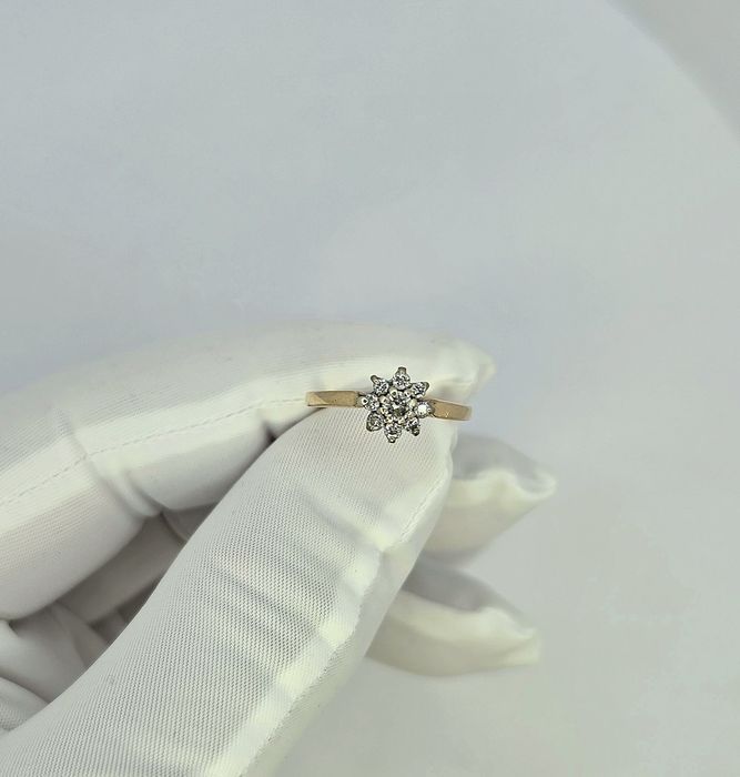 Золотое кольцо с Бриллиантами 0.26ct