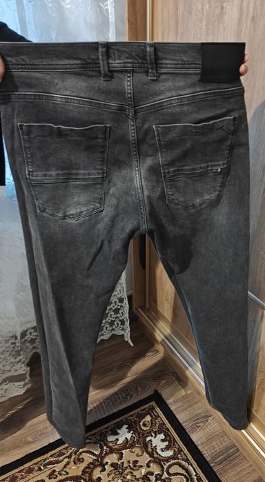 Оригінальні чоловічі джинси LTB Slim Tapered | Розмір 34/34 | Сірі графітові