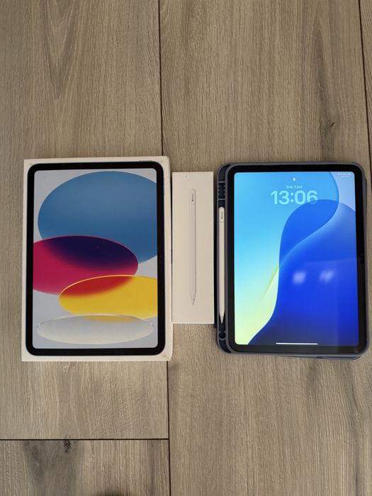 iPad 11” A16 128GB Wi-Fi Blue + Apple Pencil USB-C | 7 cykli | 100% baterii STAN JAK NOWY