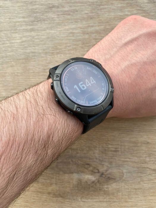 Garmin Fenix 6X Pro Solar Титановий | Не працює GPS | Відмінний стан