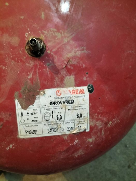 Balão de pressão de água em inox