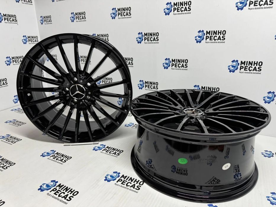 Jantes Mercedes AMG em 19 (5x112) preto brilho
