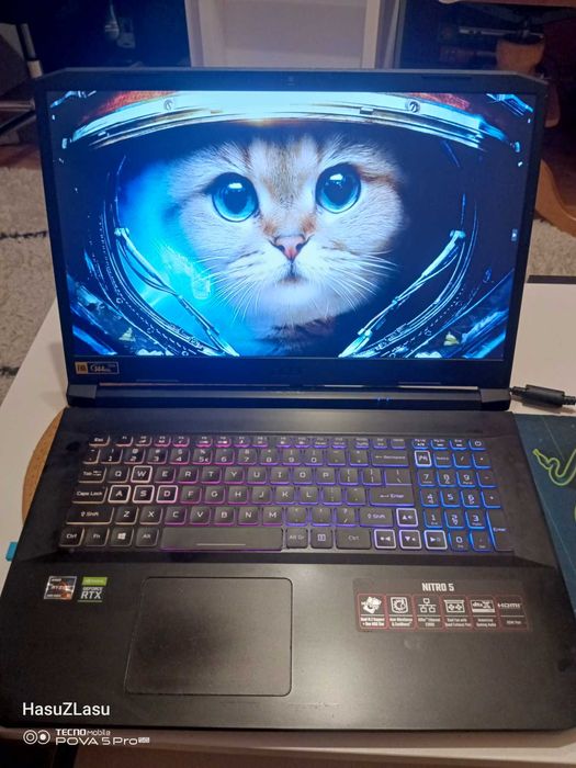 Laptop ACER Nitro 5 AN517-41, 17.3" R5-5600H 16GB 1TB NVME RTX3060 BDB