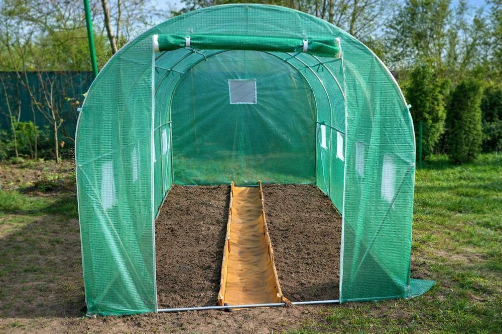 Теплиця парник 12м² 400×300×200см тунель теплица для сада тент ‼️ каркас пленка плівка укриття рослин парник сад дача теплица