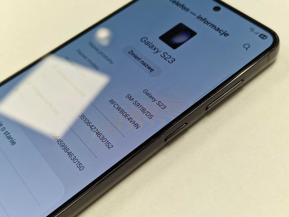 Samsung Galaxy S23 Dual SIM 8GB/ 128GB/ Phantom Black/ Grade B + ładowarka/ Gwarancja