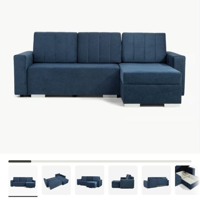 Narożnik rozkładany z 2 pojemniki ALBI kupiony w Agata Meble