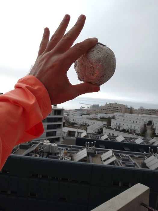 Bola de Papel de  Prata Antiga feita pela minha avó-10E-Bola-2EDesde2E