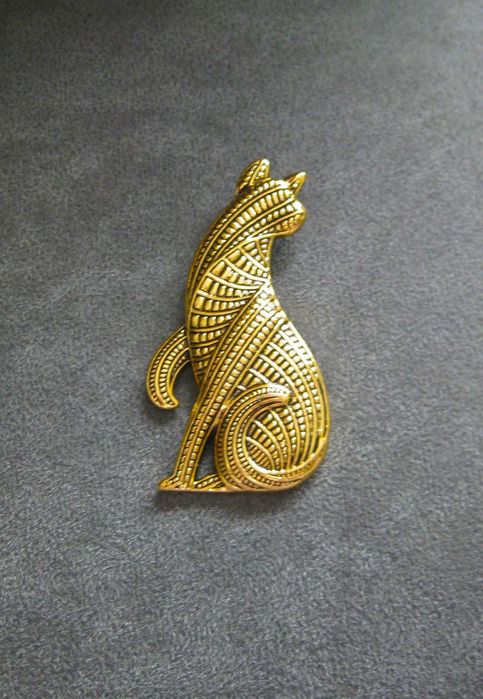 Alfinete / Broche / Pregadeira Gato Egipcio NOVO
