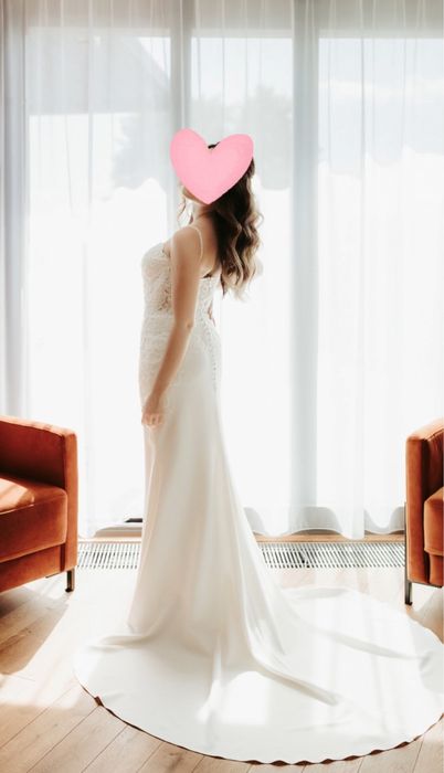 Suknia ślubna PRONOVIAS + jedwabny welon