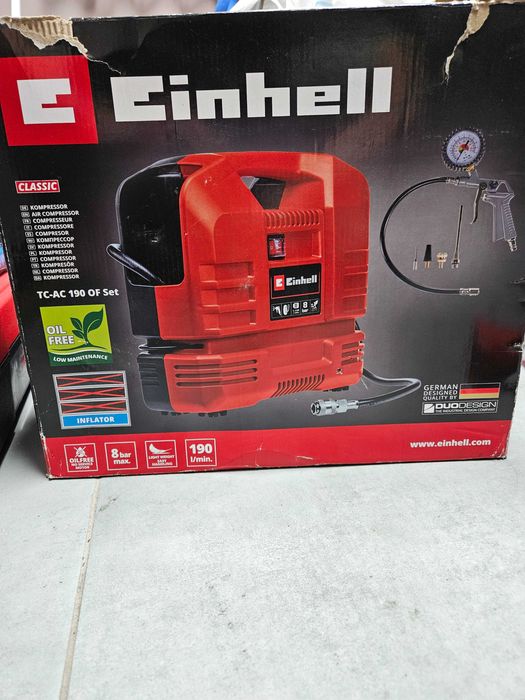 Kompresor bezolejowy Einhell TC-AC 190 OF SET