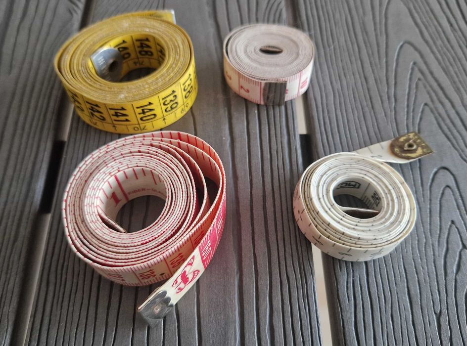 Conjunto de 4 fitas métricas de costura
