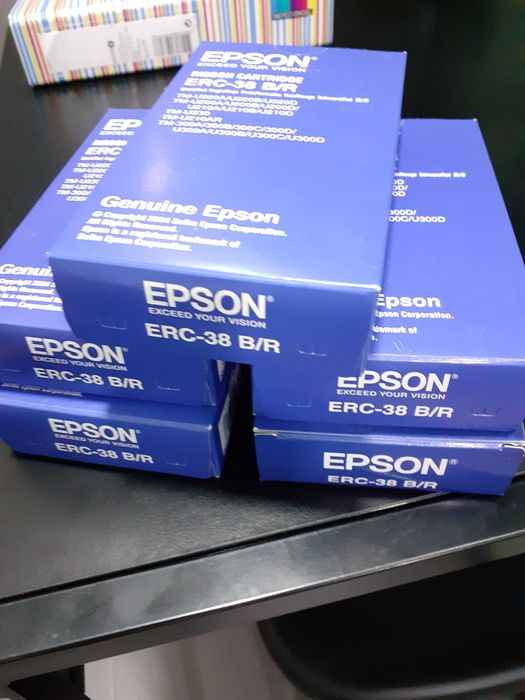 EPSON Printer Ribbon for Receipts/Invoices ERC-38 Black/Red64739834820225121
