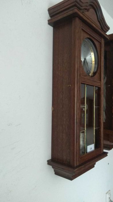 176 Zegar wiszący mechaniczny Franz Hermle Jeka lata 80