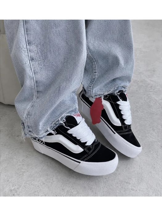 ‼️НОВИНКА Кеди Vans Knu Skool black 36-45 у Чорно-білому кольорі
