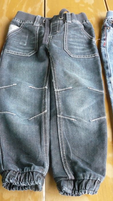 Spodnie jeansowe na gumce 3 rozm.komplet