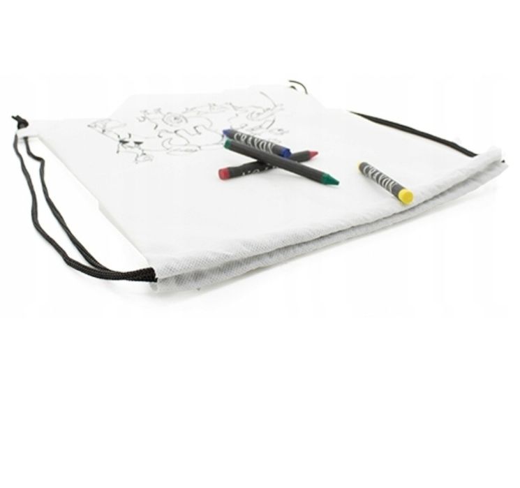 Plecak do kolorowania  Worek do malowania + 5 kredek