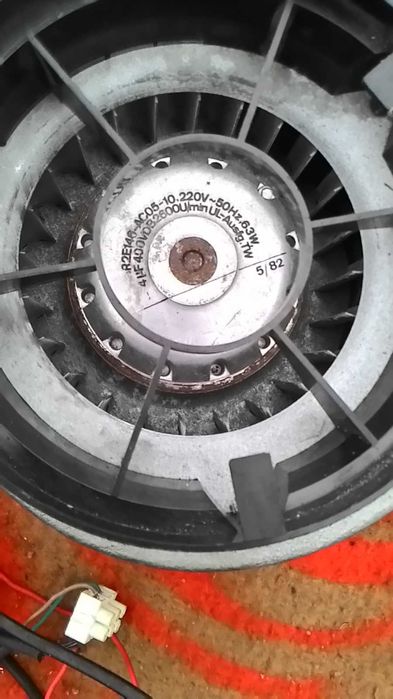 Электродвигатель однофазный 220в 1420 об  0.37кв и турбина вентилятор