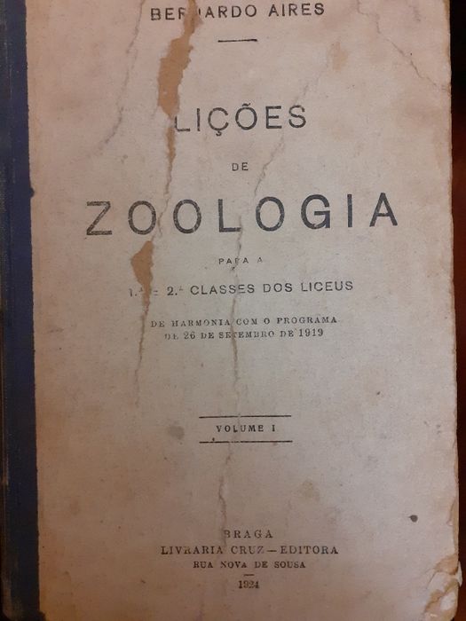 Livro antigo de Desenho  Livre de 1950 e livro de zoologia
