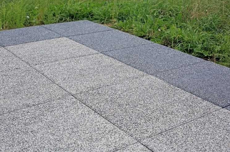 Płytka chodnikowa Polbruk 35 x 35 x 5 cm płukana szara