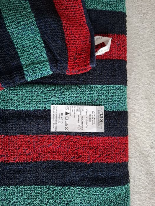 Recznik frotte wojskowy WP 50X100 wzór 723/MON nowy.