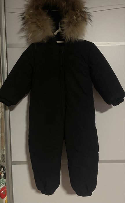 Дитячий зимовий  комбінезон з натуральним хутром