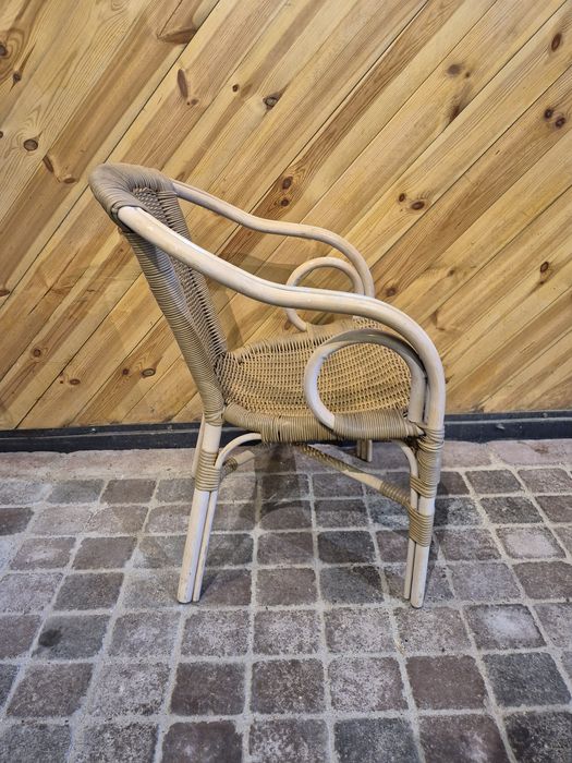 Krzesła rattanowe / wiklinowe (44 szt.) – styl boho, vintage, restauracja, ogród