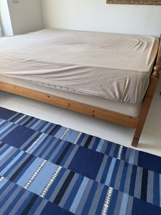 Rama łóżka lite sosnowe drewno ikea