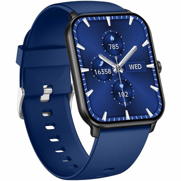 Smartwatch Gravity 1.85" - Czarny/Granatowy, Funkcja Rozmów, IP68