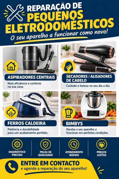 Reparações pequenos eletrodomésticos