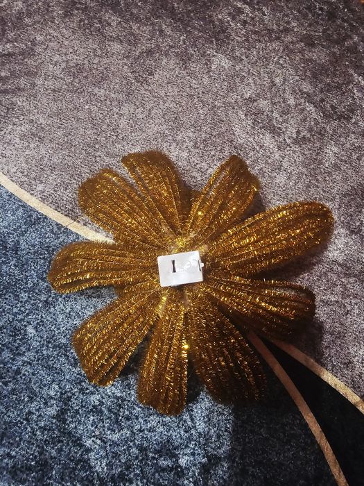 Złota lampa lotus Handmade