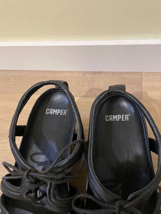 Sandálias Camper pretas preto mulher tamanho 38