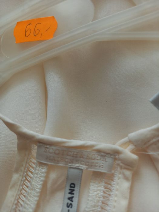 Sukienka kopertowa ecru firmy SUN-N-SAND rozmiar M