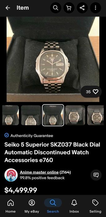 Годиннк Seiko 5 Superior Automatic (Рідкісна модель)