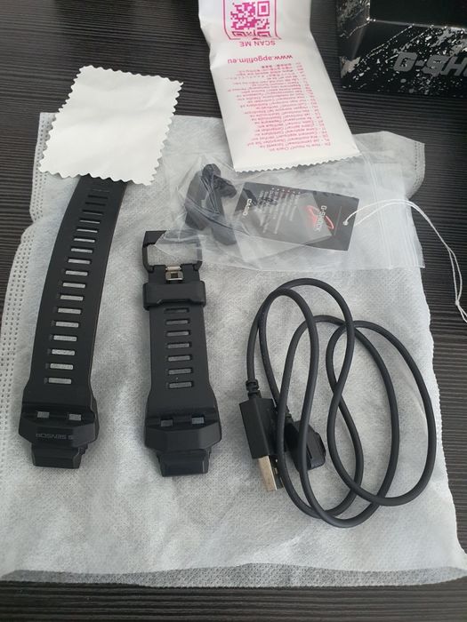 Pasek ładowarka pudełko szkiełko Casio g-shock GBD-H1000-1A7ER czarny