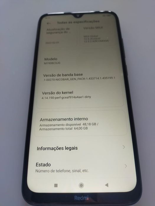 Telemóvel Xiaomi 8T, 64Gb, preto