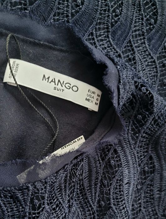 Nowa przepiękna sukienka koktajlowa trapezowa koronkowa impreza r. 38